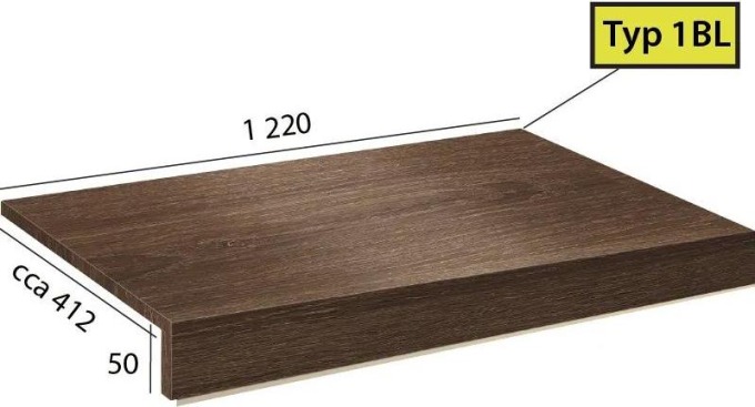 Vinylové schody Ecoline Step 1BL - 9554 Dub bush kouřový