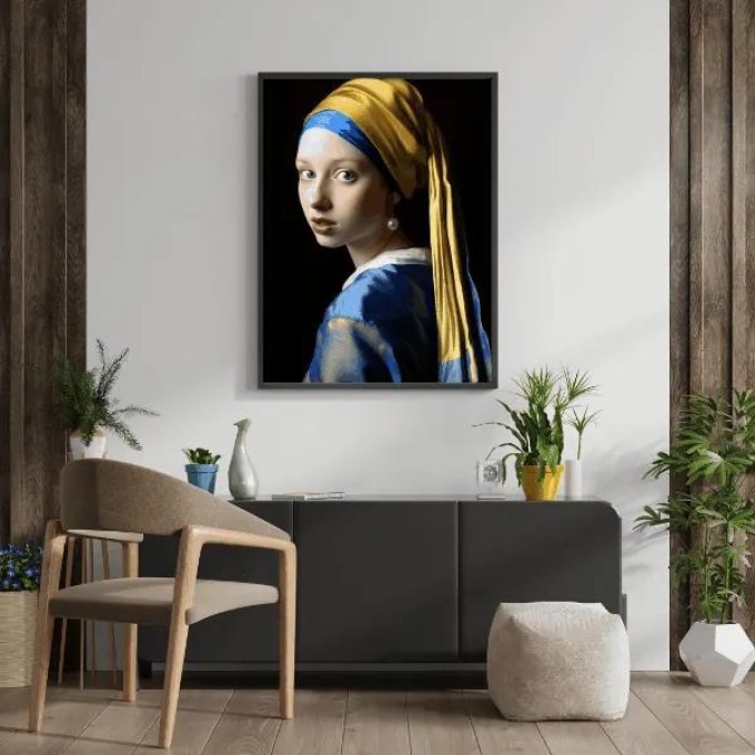 Dívka s perlou 2 inspirace Jan Vermeer
