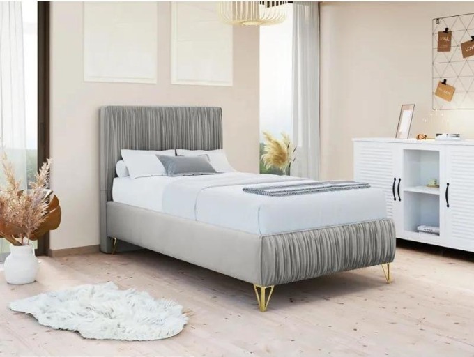Jednolůžková postel Kottos I, Potah: Amor Velvet 4318, Rozměr postele: 80x200