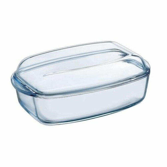 Pyrex Skleněná zapékací mísa s víkem, 6,7 l