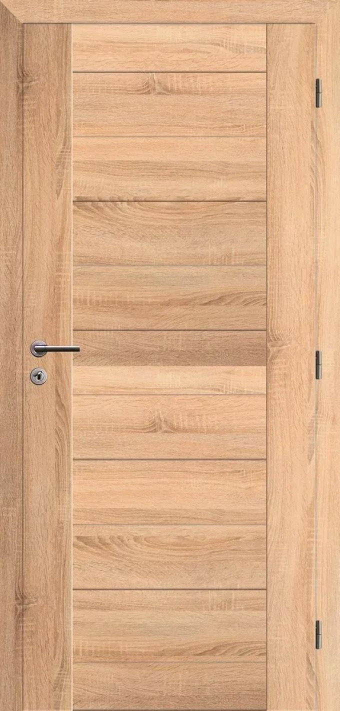 Solodoor Interiérové dveře rámové, 60 P, 650 × 1985 mm, fólie, pravé, dub Mystic, plné