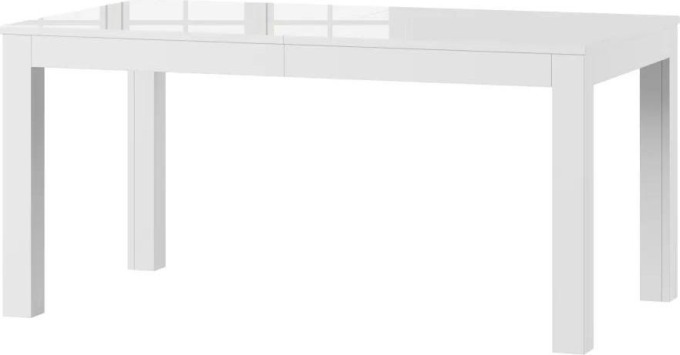 MAXIVA Jídelní stůl rozkládací - VENUS, 160/206/253/300x90, lesklá bílá