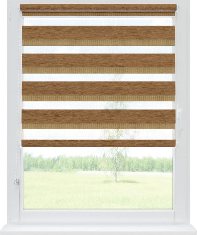 Roleta Den a Noc neinvazivní Premium Čokoláda 56x150 cm