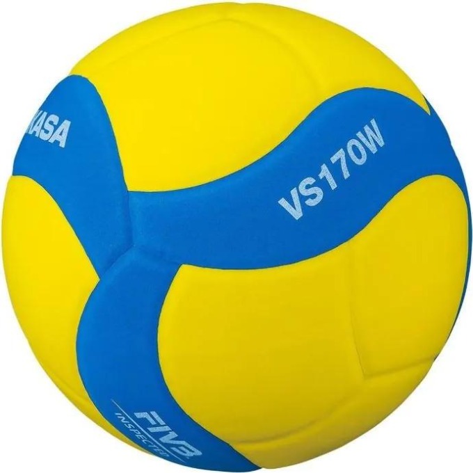 Bestent Volejbalový míč Mikasa žluto-modrá velikost 5 VS170W