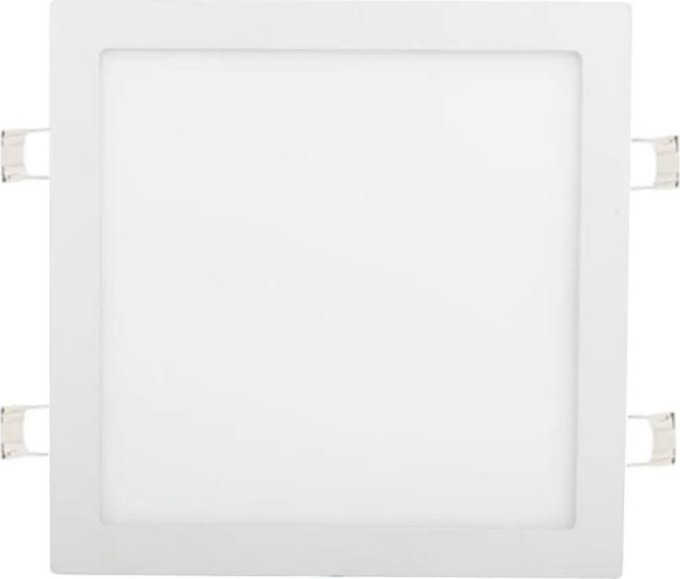 Bílý vestavný LED panel 300x300mm 25W denní bílá - Náhrada za 200W žárovku s teplotou světla 4100K, výkonem 25W a světelným tokem 2260 lm