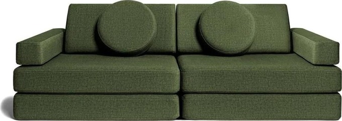 Rozkládací dětská pěnová pohovka a bunker SHAPPY PLAY SOFA ORIGINAL více barev Barva: Bottle Green