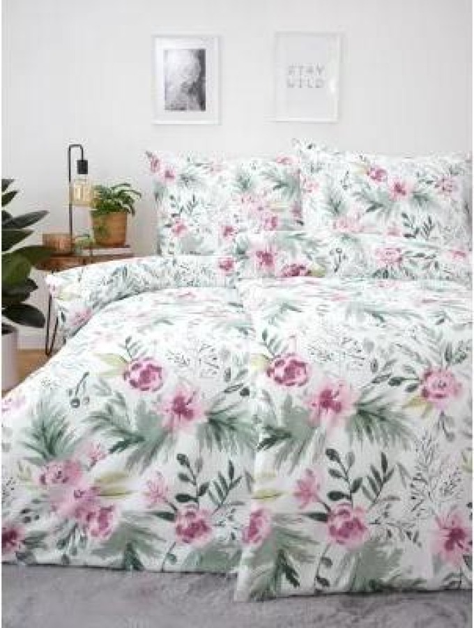 Francouzské bavlněné povlečení s květinovým vzorem, které vnese do vašeho domova atmosféru voňavého léta a zaručí vám příjemný spánek