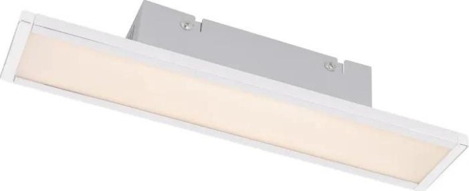 Moderní nástěnné svítidlo s matným niklovým a chromovým provedením a opálovým plastem, vhodné pro venkovní použití