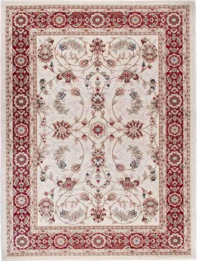 Kusový koberec klasický Fariba bíločervený 160x220cm