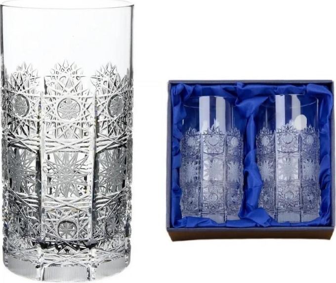 Onte Crystal Bohemia Crystal ručně broušené sklenice na nealko nápoje 500pk 380 ml 2KS
