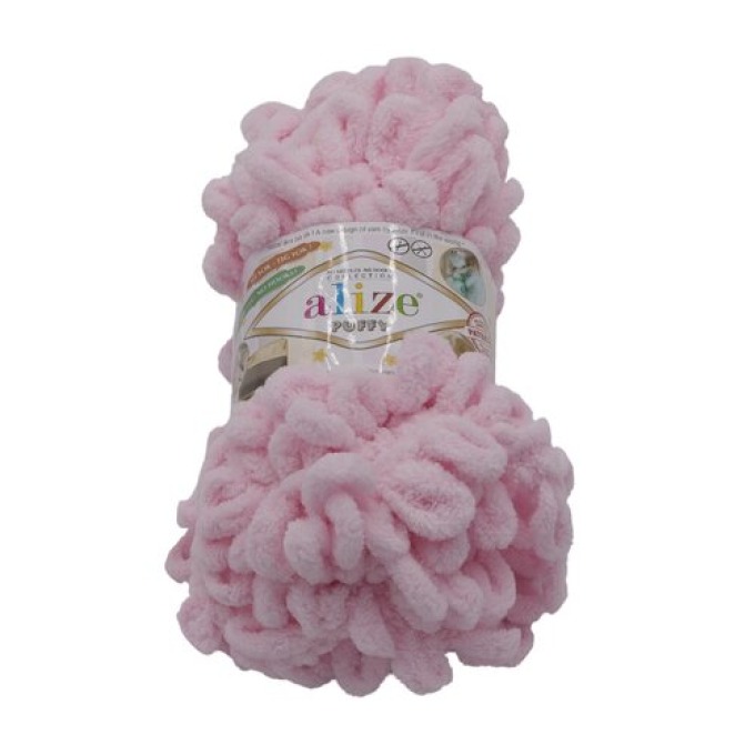 Příze PUFFY růžová, 100 g / 9 m