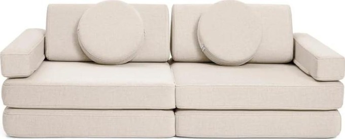 Rozkládací malá dětská pěnová pohovka a bunker SHAPPY PLAY SOFA ORIGINAL MINI více barev Barva: Soft Beige