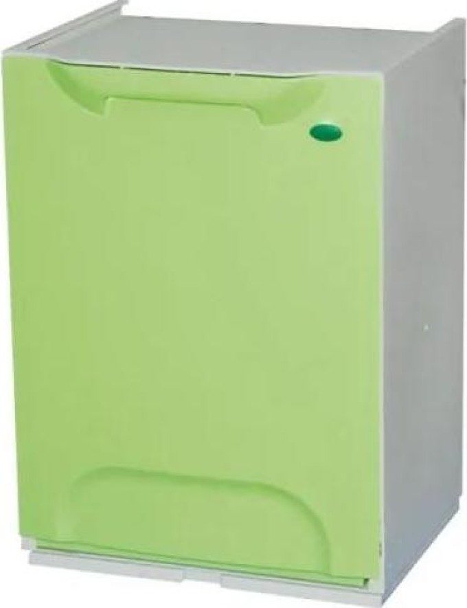 ArtPlast Plastový koš na tříděný odpad, zelená, 1x 14 l