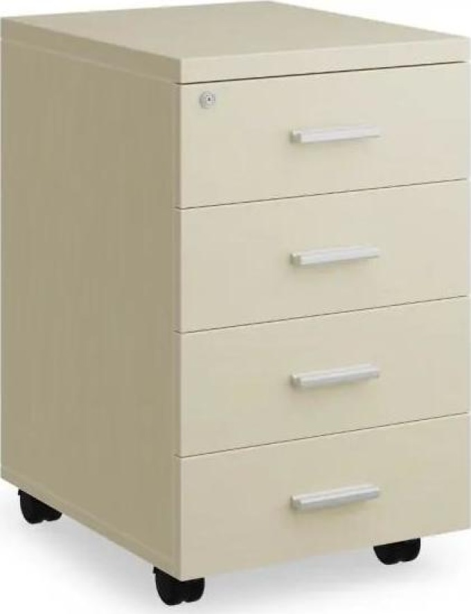 Kontejner SimpleOffice 40 x 48 cm - 4 zásuvky: Pohodlné a bezpečné uložení dokumentů a osobních předmětů
