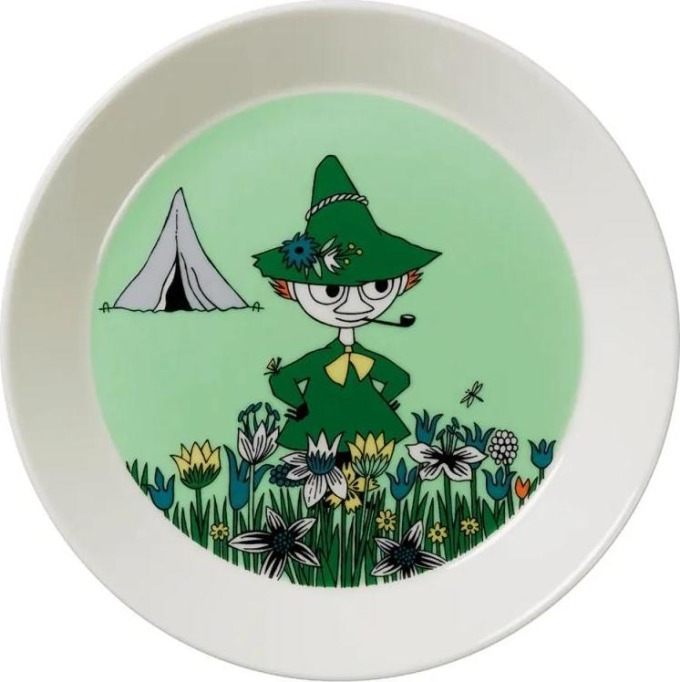 Talíř Snufkin 19cm, zelený