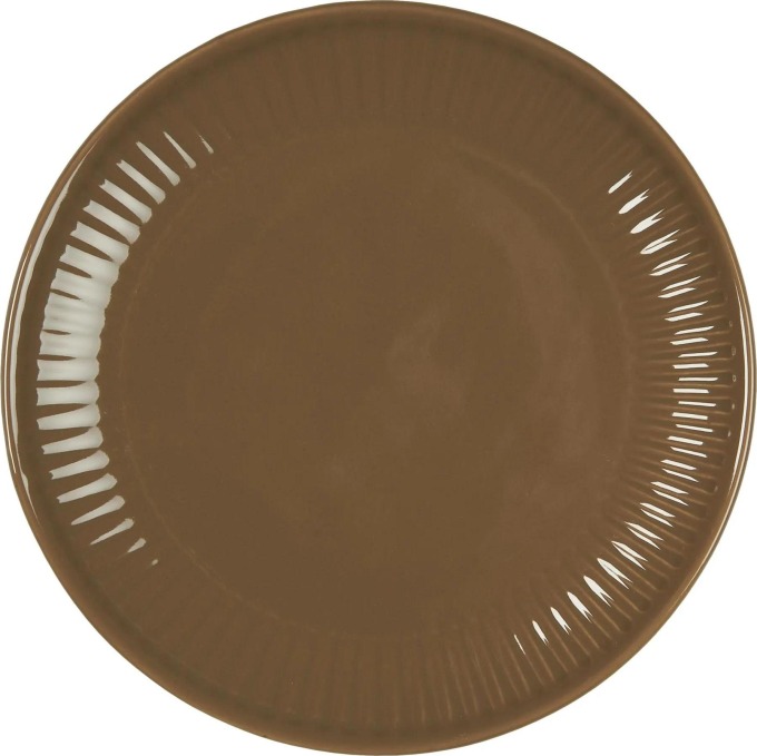 IB LAURSEN Dezertní talíř Mynte Hazelnut 19,5 cm, hnědá barva, keramika