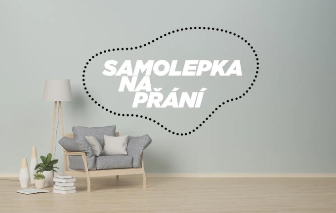 Samolepka na zeď na přání - vytvořte si svůj vlastní motiv a rozměry, objednejte a získejte zpracovaný návrh s cenovou kalkulací