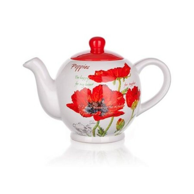 Banquet Čajová konvice Red Poppy, 1,2 l