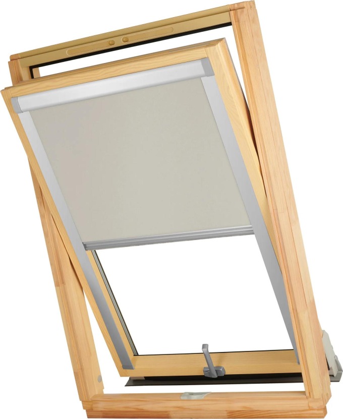 Dekodum Termoizolační roleta na střešní okno typu VELUX MK08/M08/308 Barva látky: Pearl Silver, Barva profilu: Stříbrná