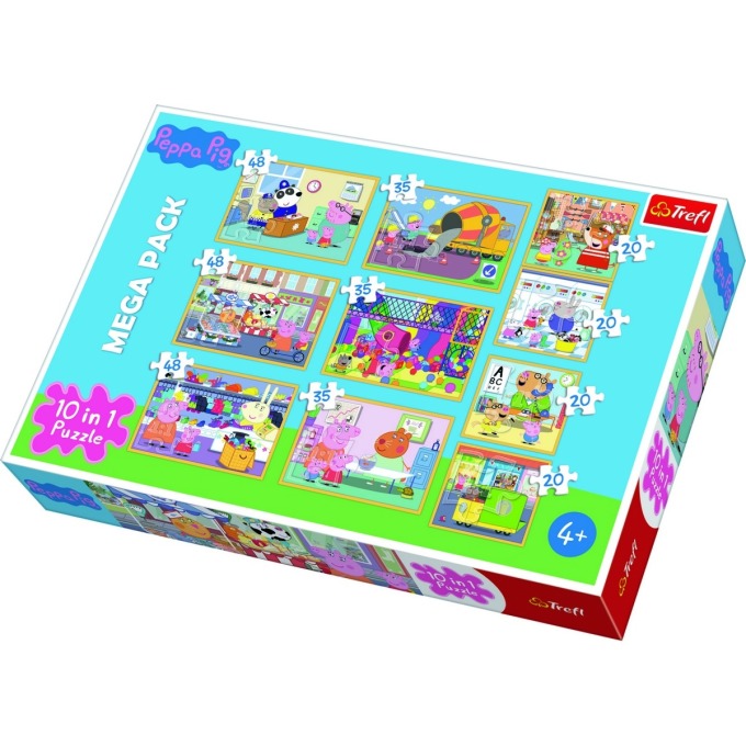 Trefl Puzzle Prasátko Peppa, 10 ks