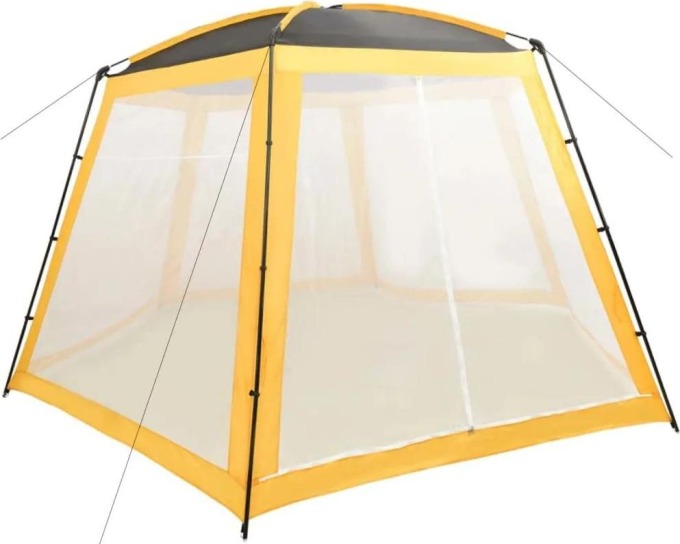 vidaXL Stan na bazén textil 500 x 433 x 250 cm žlutý