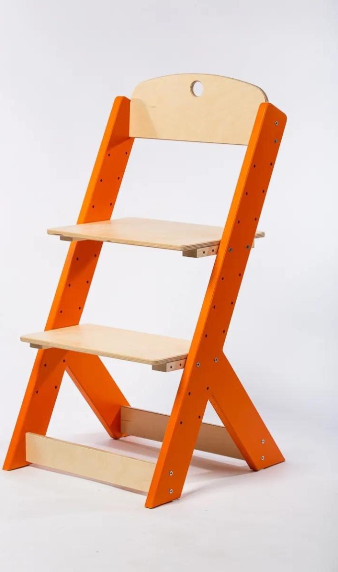 Lucas Wood Style rostoucí židle OMEGA oranžová/přírodní