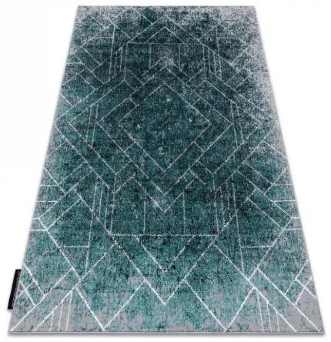 Moderní koberec DE LUXE 626 Geometrický, diamanty Strukturální šed velikost 200x290 cm | krásné koberce cz