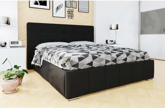 Postel Bielan s úložným prostorem a roštem, Rozměr postele: 140x200, Potah:: ekokůže Soft 011