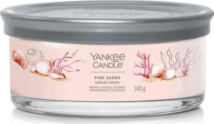 Yankee Candle vonná svíčka Signature Tumbler 5 knotů Pink Sands 340g