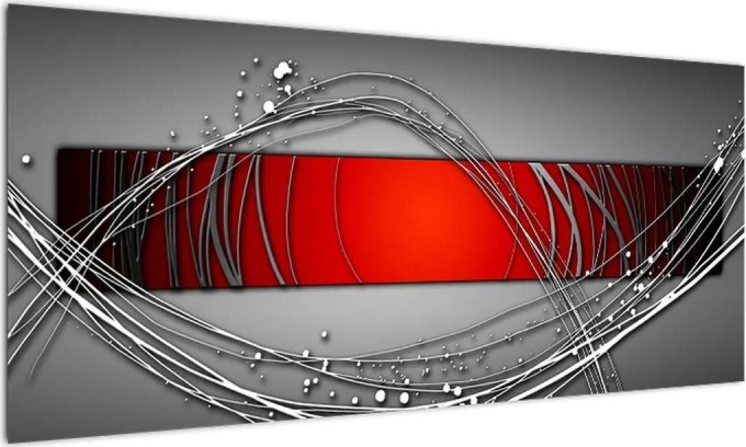 Abstraktní obrazy na stěnu (100x40cm)