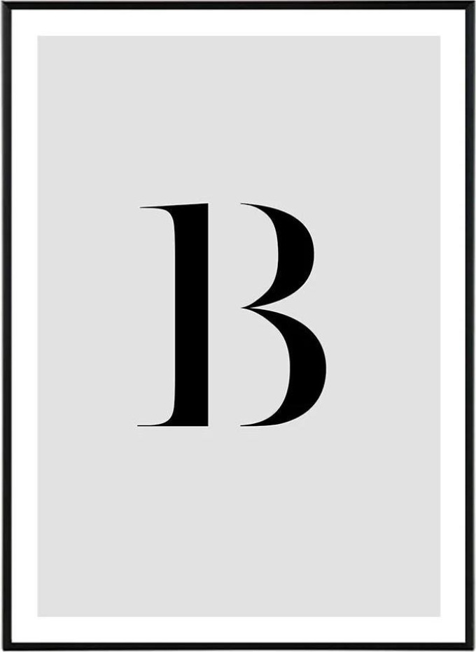 Letter B - 30x40 cm Obraz