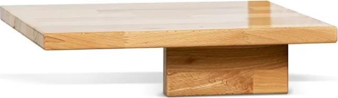 Noční policový stolek z masivu buku cink VENTO MAX - Praktický a stabilní noční stolek z bukového dřeva vhodný do moderních i klasických pokojů