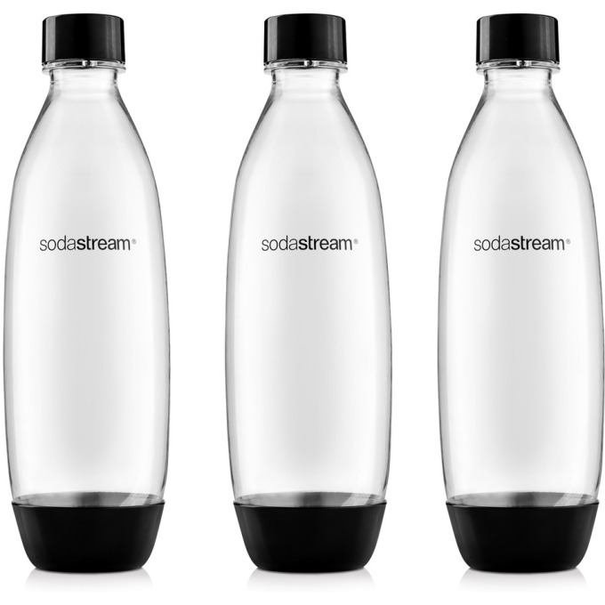 SodaStream Láhev Fuse 3Pack 1 l, černá