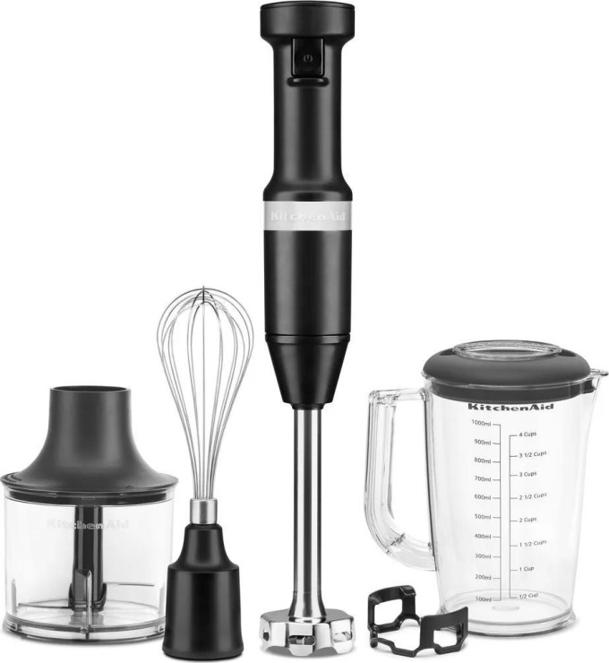 Tyčový mixér s příslušenstvím KitchenAid s příslušenstvím černý matný 5 dílů