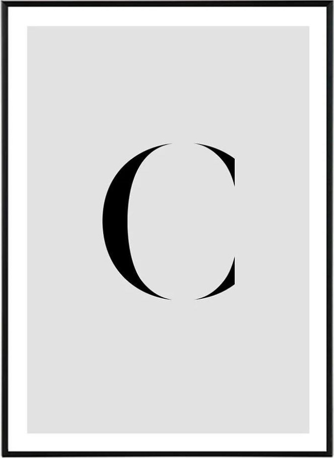 Letter C - 30x40 cm Obraz