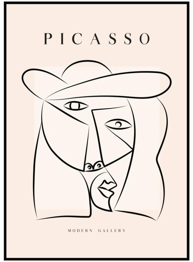 Pablo Picasso - Portrét 50 x 70 cm