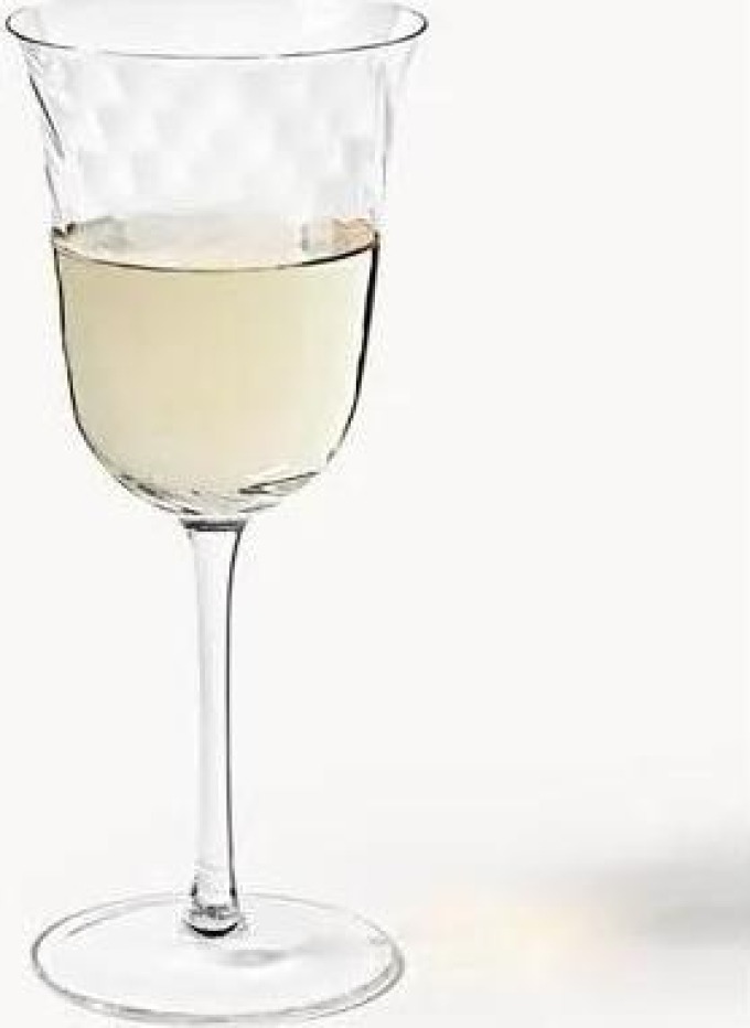 Ručně foukané sklenice na víno Swirl, 4 ks