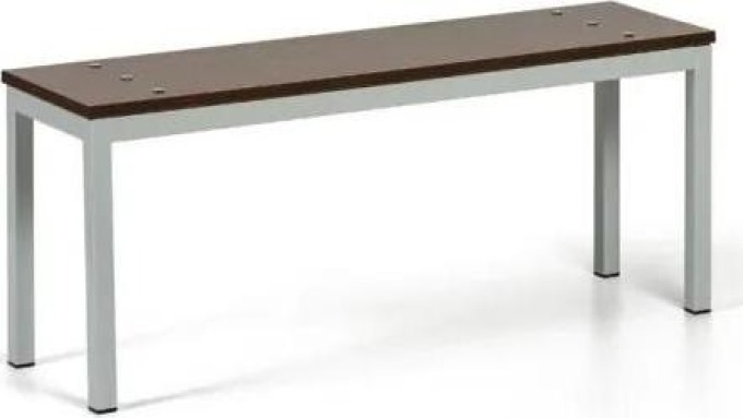 Šatní lavice, sedák - lamino, délka 1000 mm, ořech