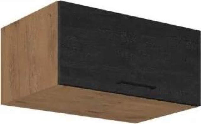 Uzavřená horní skříň Woodline 80 NAGU-36 1F, Barva: Dub lancelot / dark wood