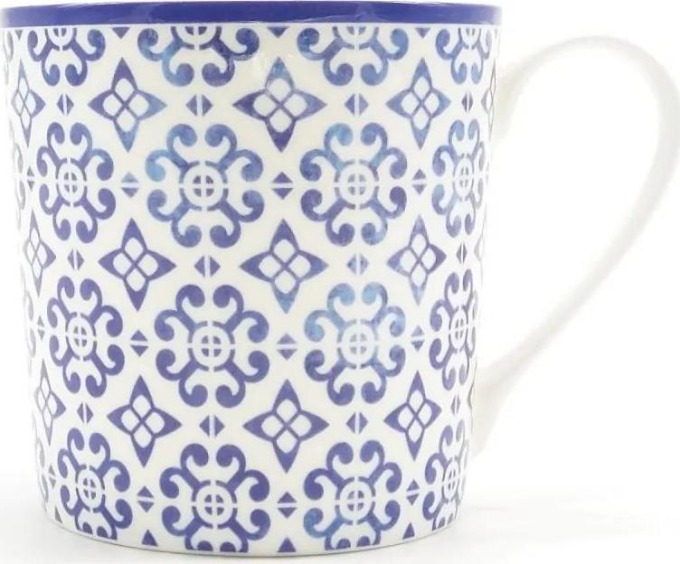 Hrnek Nordic blue tiles I