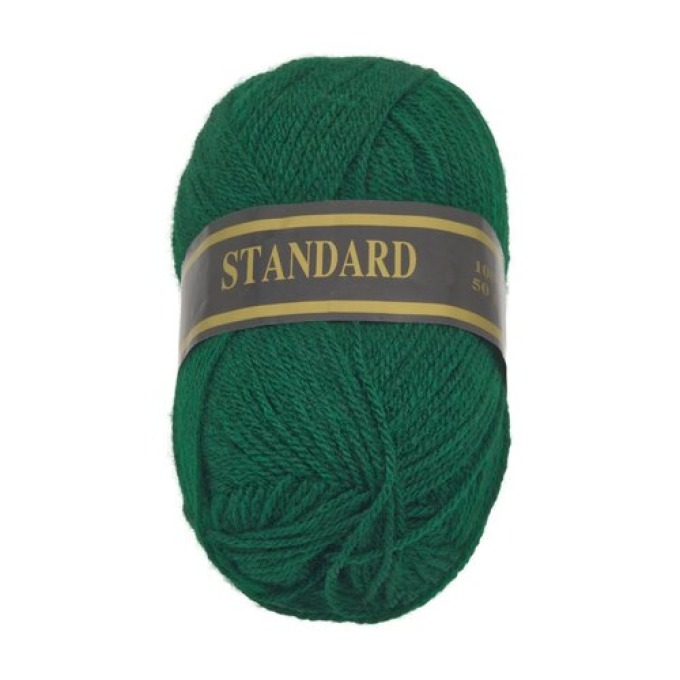 Příze STANDARD tmavě zelená, 50 g / 150 m