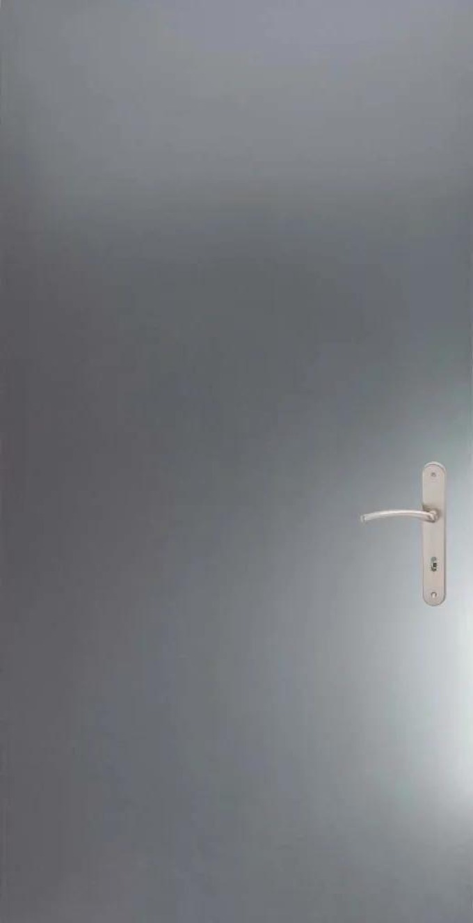 Hörmann ZK Plechové dveře 90 L, 900 × 1970 mm, pozinkované, levé, plné