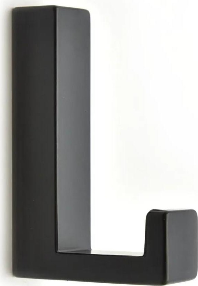 Věšák KARA S černá matná - Kovový věšák pro interiér, vhodný na nábytku, sestavách i šatnách