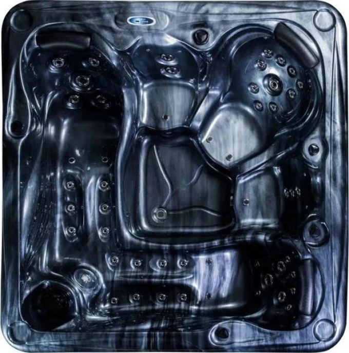 Akrylátová vířivka Wave Plus Barva: zlato-hnědá, Barva bočnice: šedá