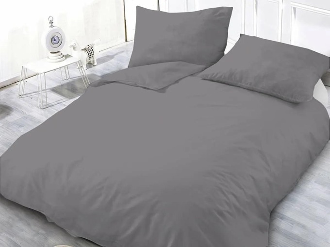 XPOSE® Mikrosaténové povlečení KLARISA - šedé