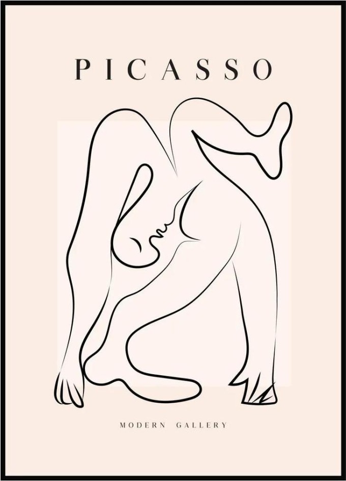Pablo Picasso - Blaženost A4 (21 x 29,7 cm)
