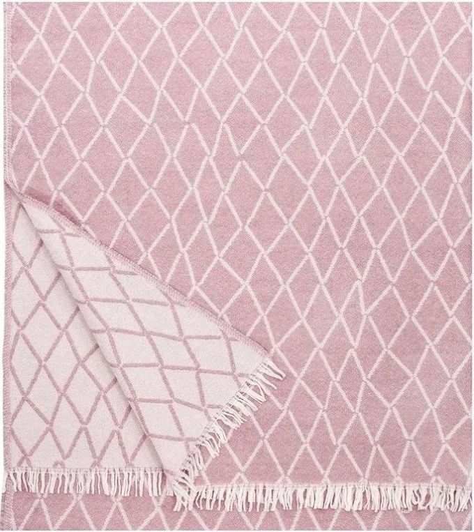 Vlněná deka Puikko 140x180, růžová