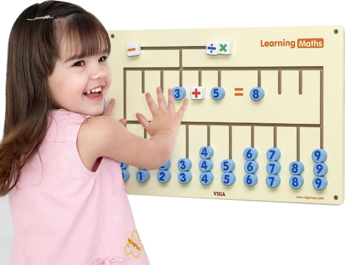 Senzorická Montessori deska VIGA pro učení počítání