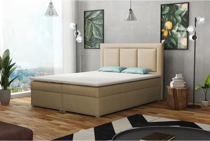 Kontinentální postel Koay Box, Rozměr postele: 140x200, Potah: Victoria 14 853