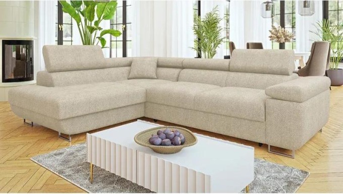 Rohová sedací souprava Torezio Premium, Potah: Magni 206.02, Strana: levá